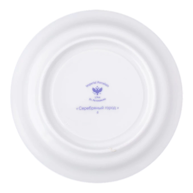 Чайная пара 220мл Императорский фарфоровый завод Серебряный город