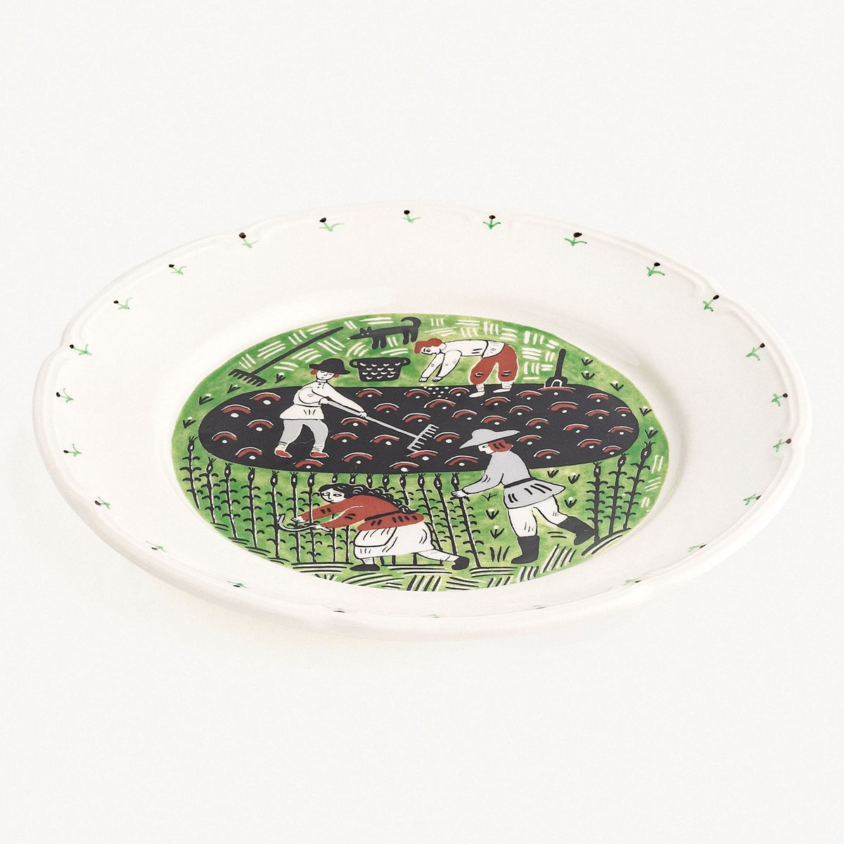 Тарелка обеденная Дымов Керамика Огород Уткина Жатва