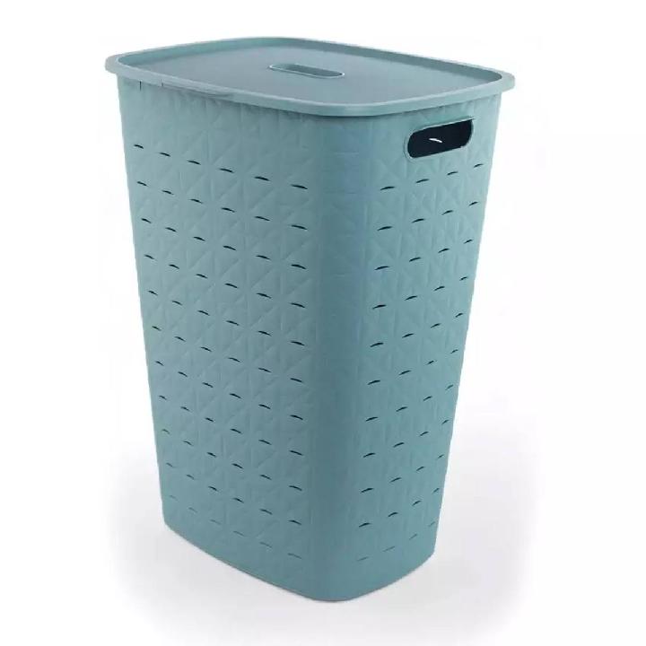 Корзина бельевая Curver Softex 56л, цвет синий