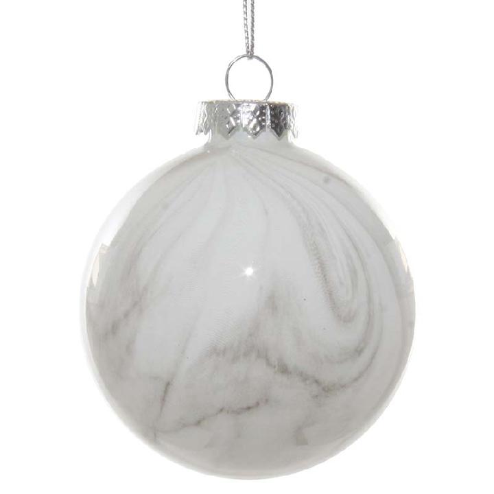 Елочное украшение Shishi White Шар 8см