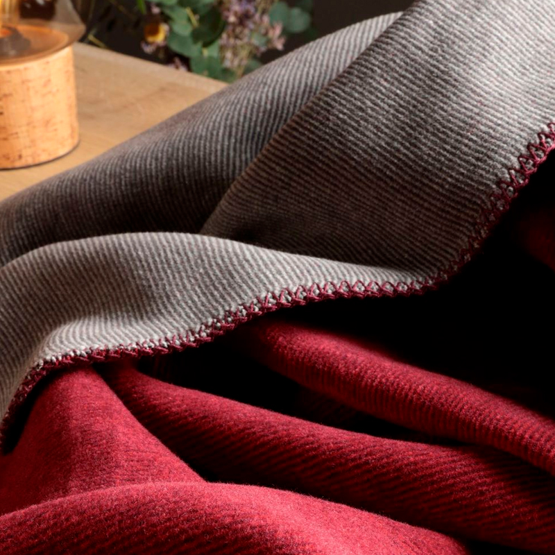 Плед Biederlack Dunkelrot 150x200см