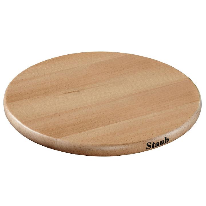 Подставка под горячее Staub деревянная магнитная 23см