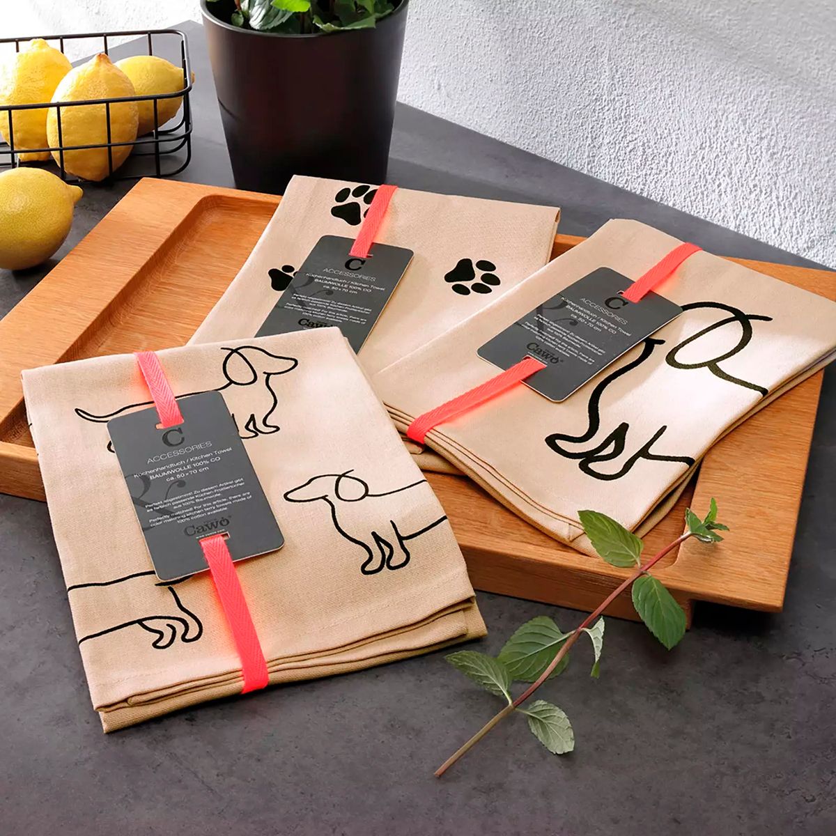 Полотенце кухонное Cawo Dogs 50x70см
