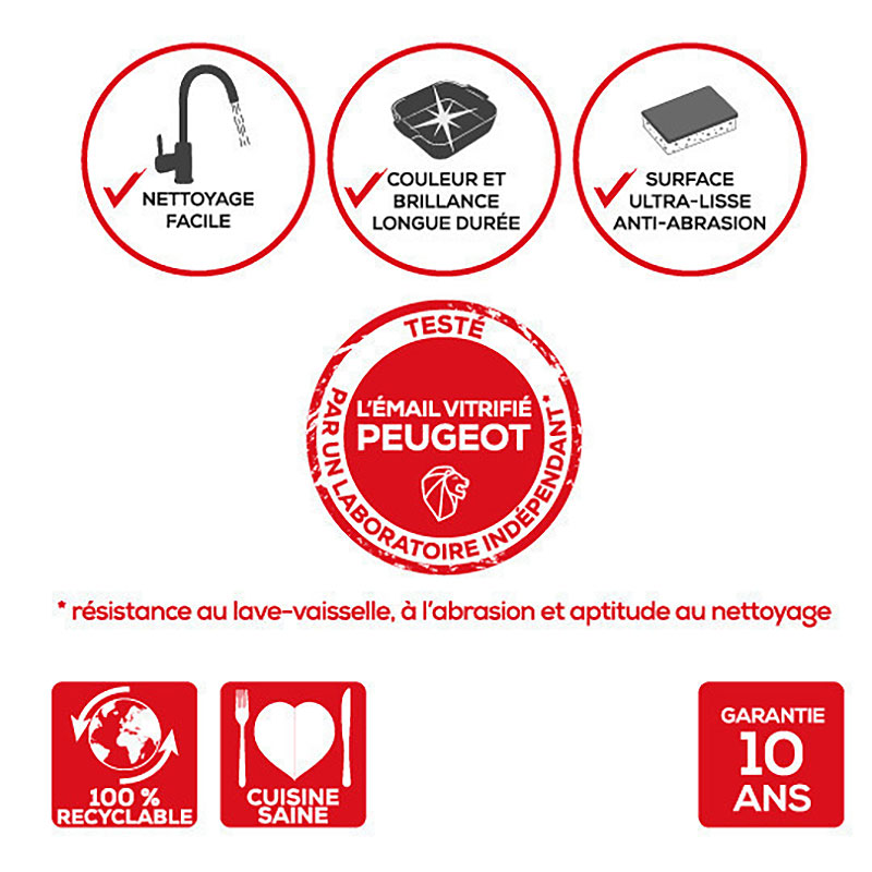 Форма для запекания прямоугольная Peugeot Blue 25x15,7см