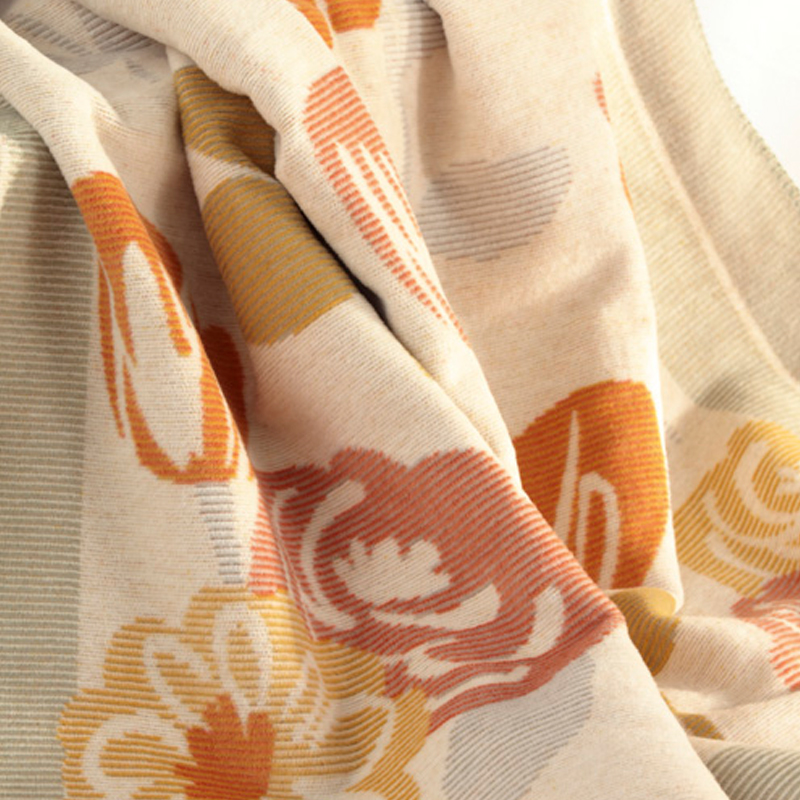 Плед Biederlack Sunset Oasis Bloom Frame 150x200см