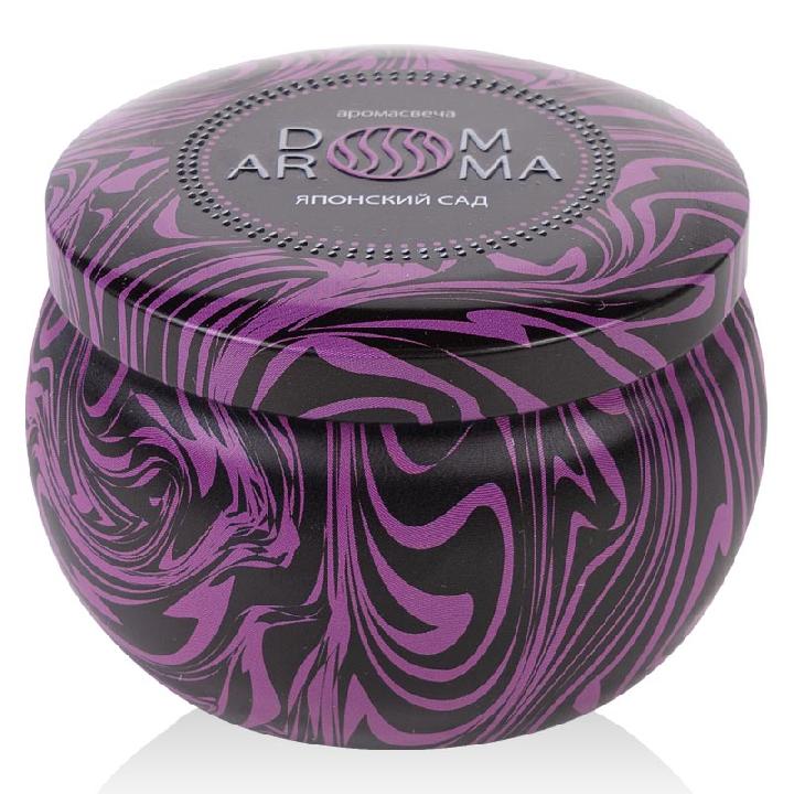 Свеча ароматическая Dom Aroma Пламя. Японский сад 125гр
