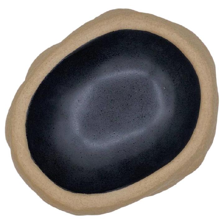 Салатник 22x19x9см Kenai Ceramics PuraSangre, черно-коричневый