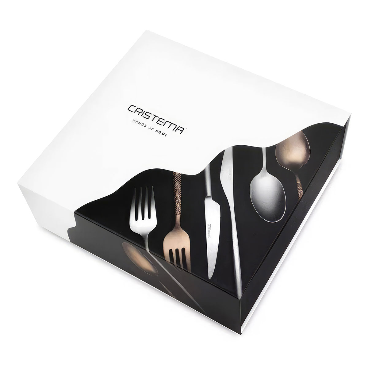 Набор столовых приборов Cristema Tokyo 75 предметов на 12 персон, зеркальная полировка
