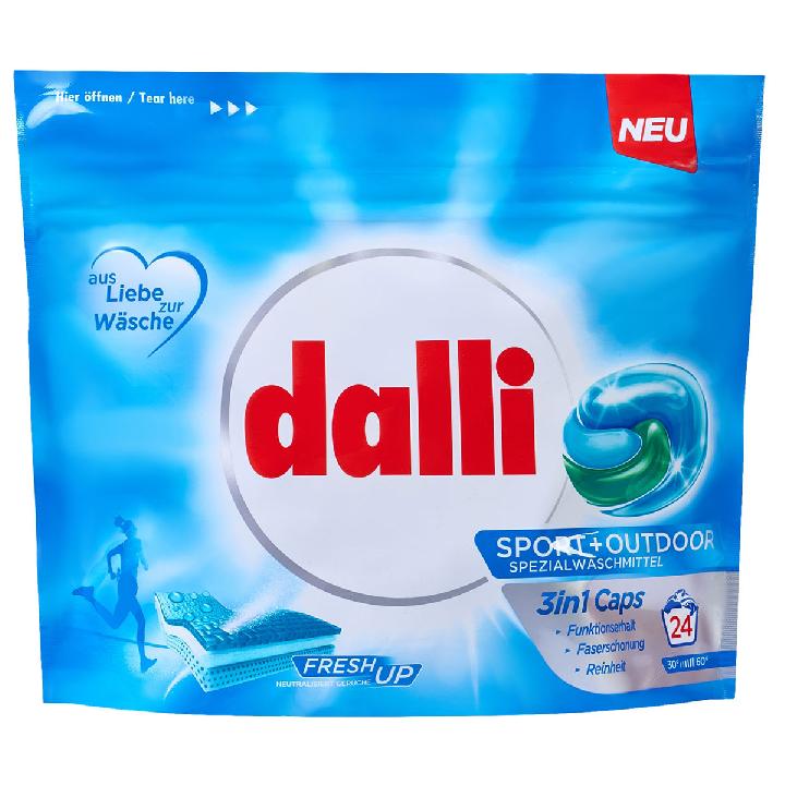 Капсулы для стирки Dalli Sport&Outdoor 3 in 1, 24шт