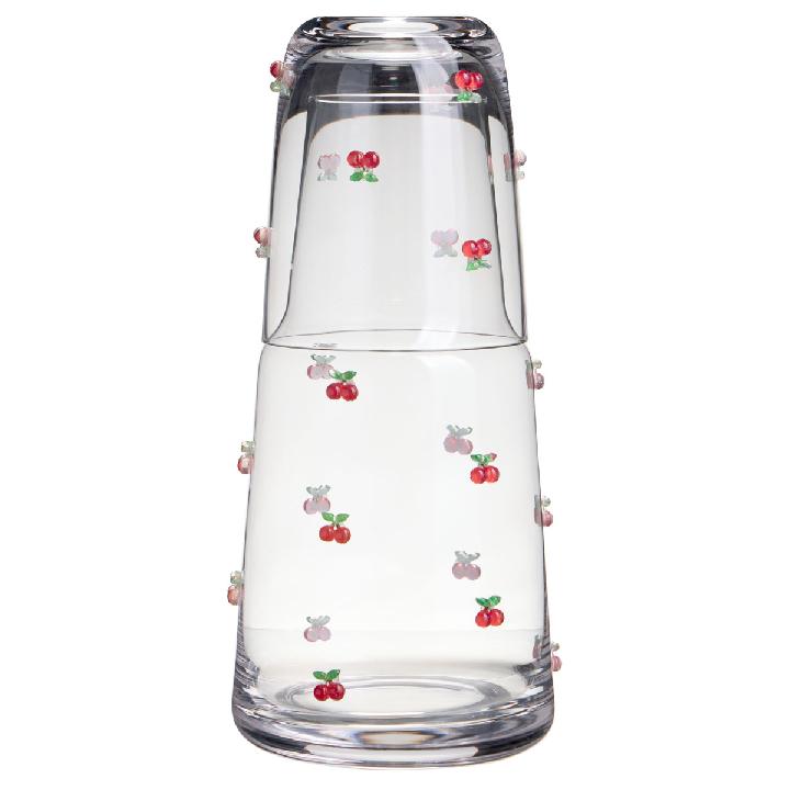 Графин с крышкой-стаканом "Fruity cherry" 890/330мл