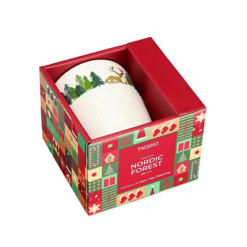 Кружка Tkano New Year Essential Nordic forest