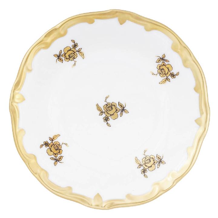 Набор розеток Weimar Porzellan Роза Золотая 6шт