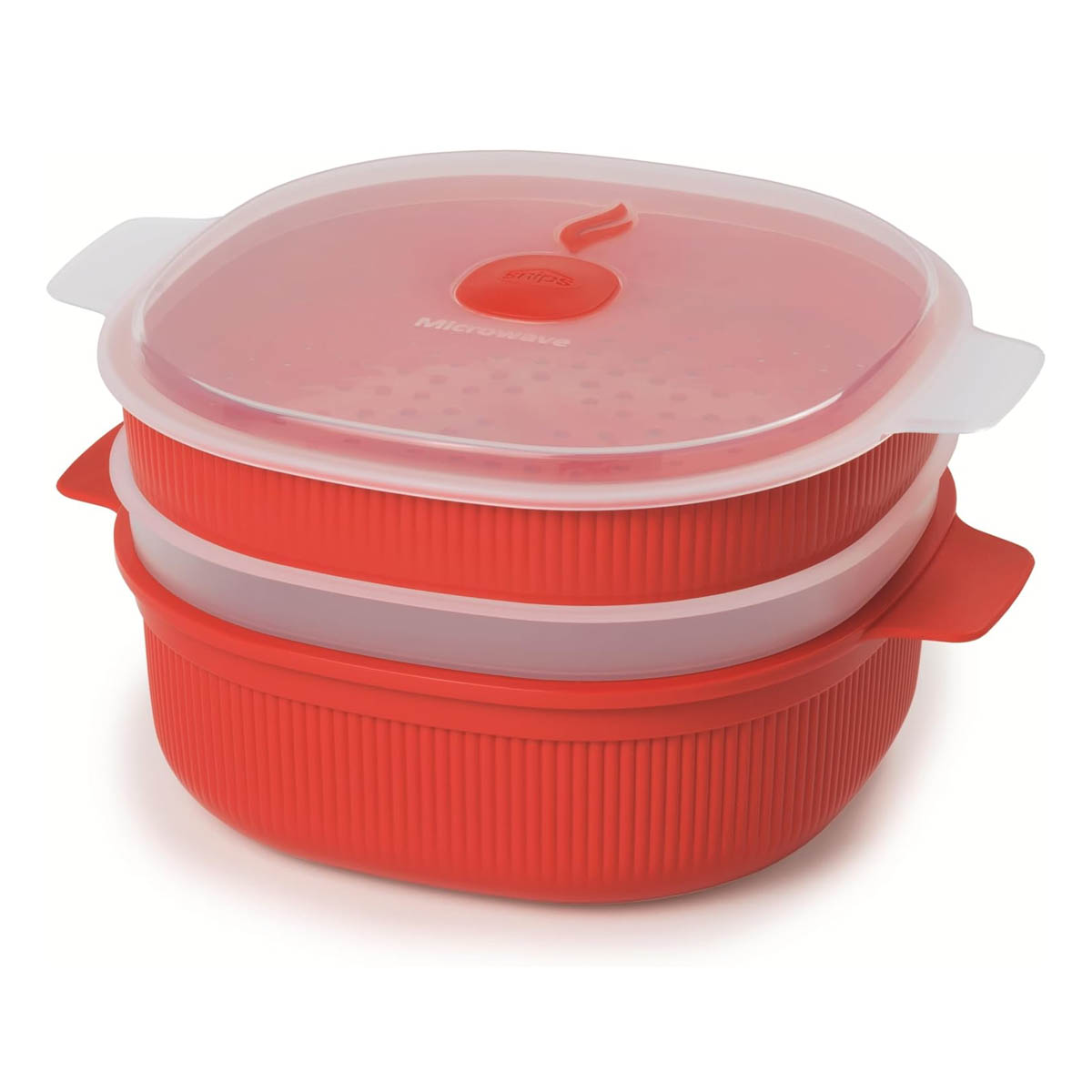 Емкость для приготовления на пару в микроволновой печи Snips MICROWAVE 4л, цвет  красный