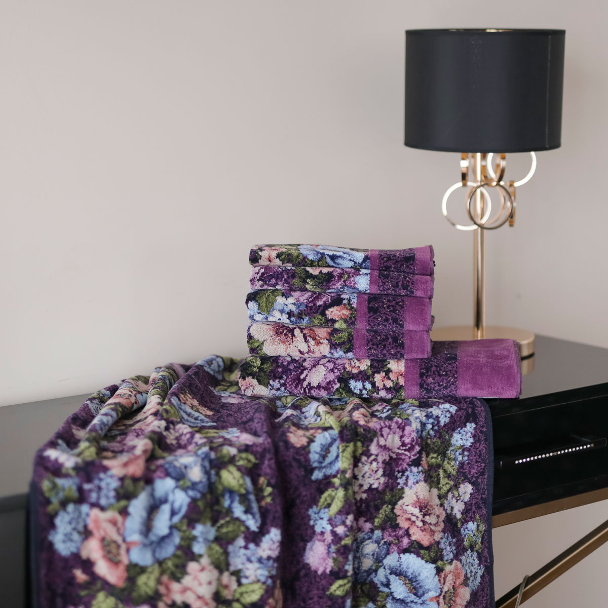 Полотенце Feiler Anjelika 37x50см, цвет мальва, свекольный