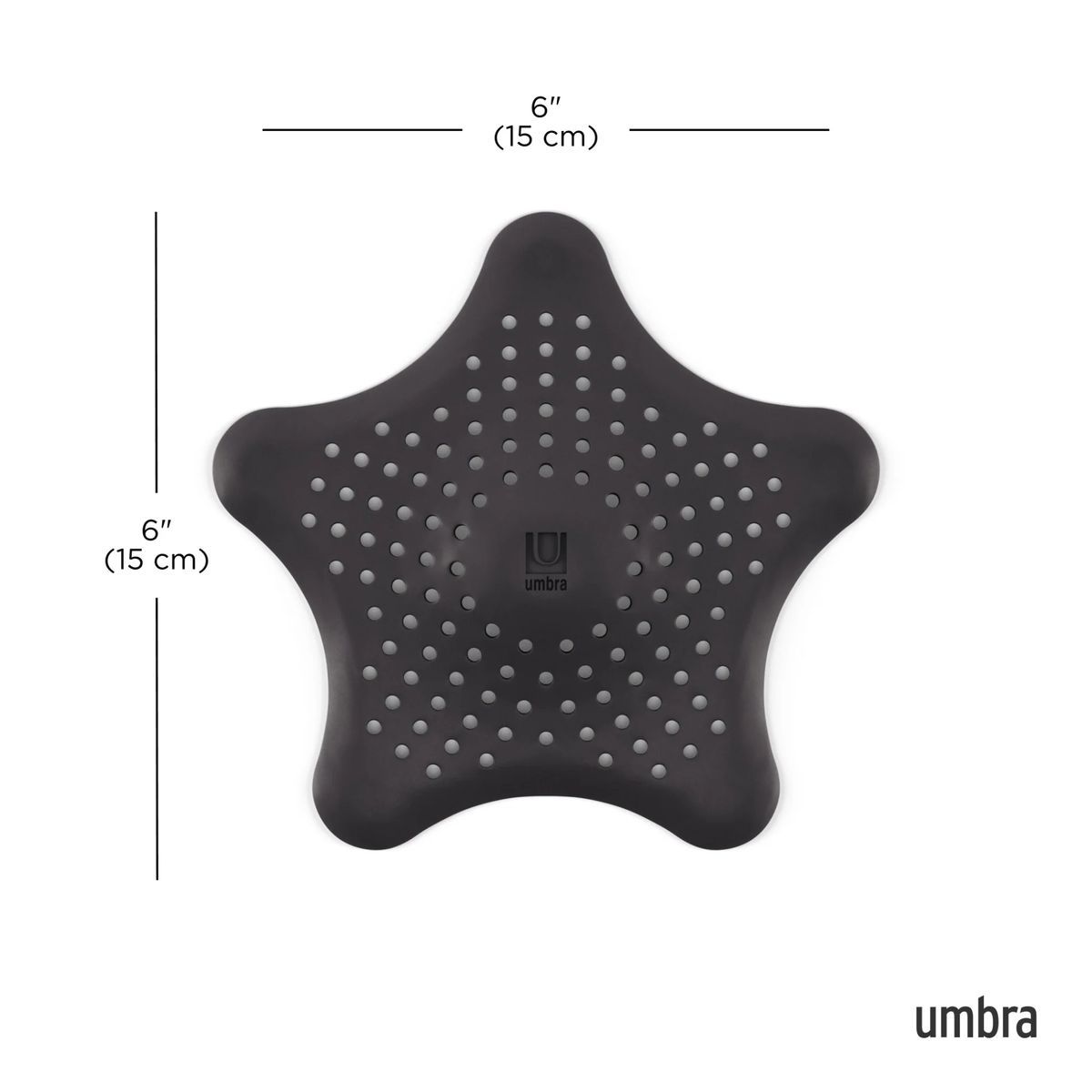 Фильтр для слива Umbra Starfish, черный