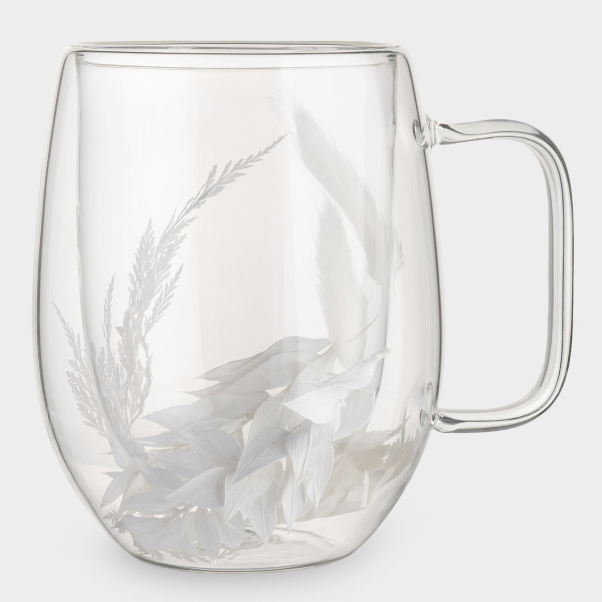 Кружка с сухоцветами внутри Anna Lafarg Нежные Цветы