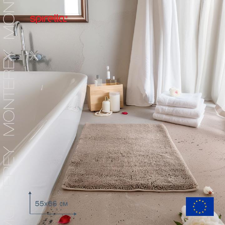 Коврик для ванной комнаты 65x55см Spirella Monterey, коричневый