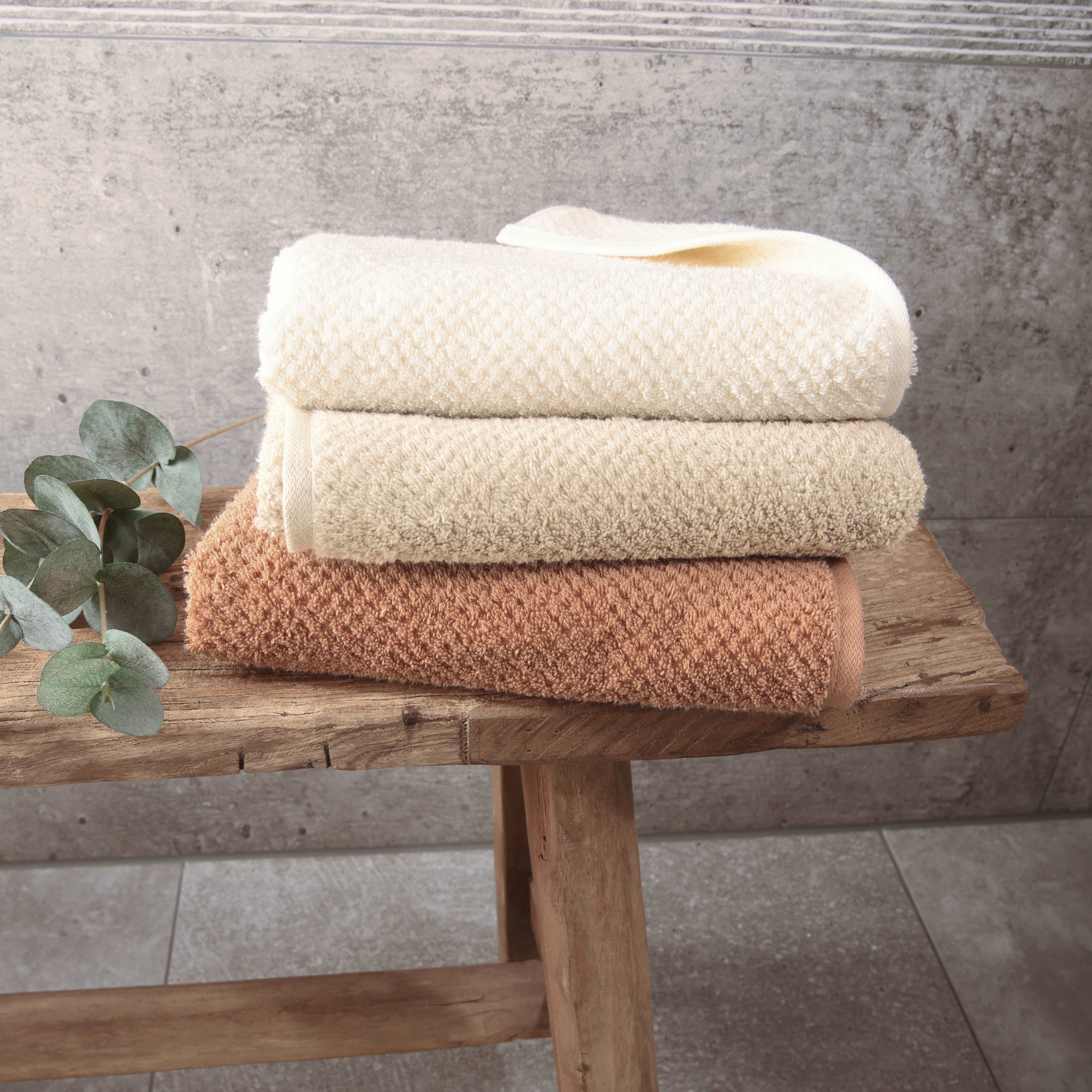Полотенце махровое Cawo Pure 80x150см, цвет пудровый