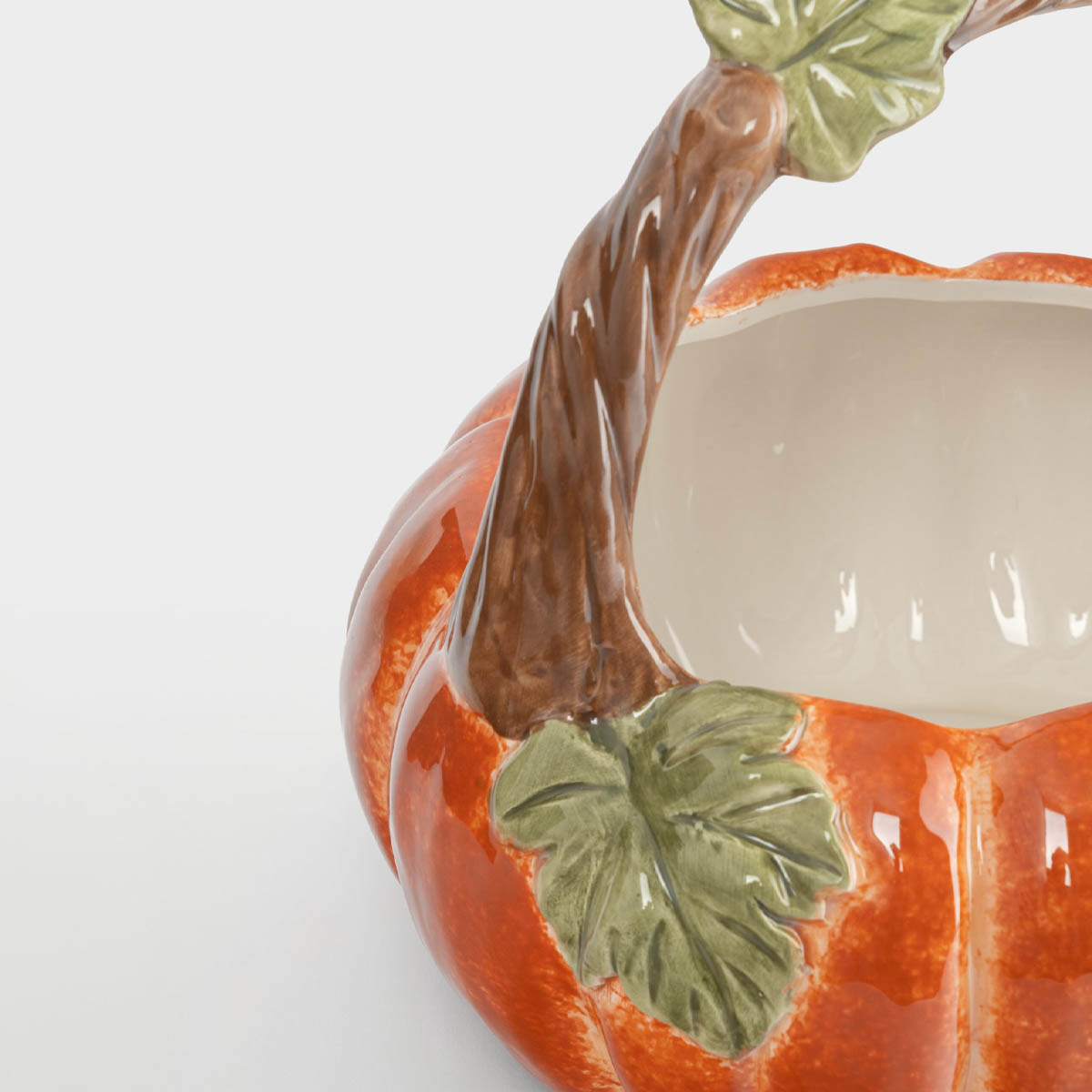 Конфетница Anna Lafarg Bright Pumpkin Тыква с листами