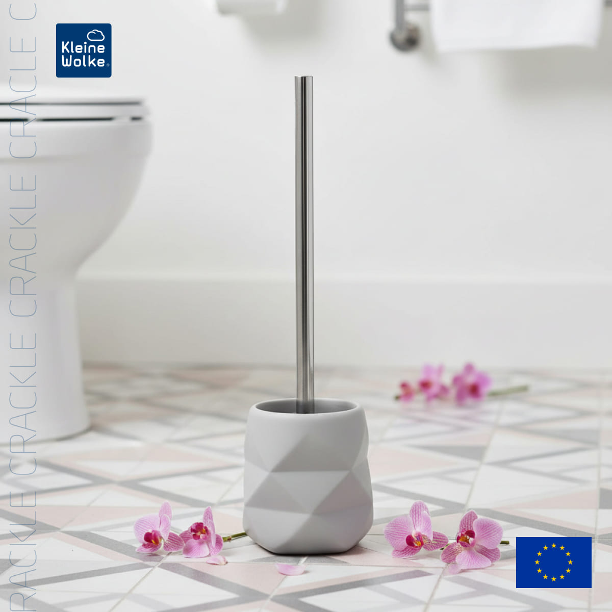 Ерш с подставкой Kleine Wolke Crackle Platinum