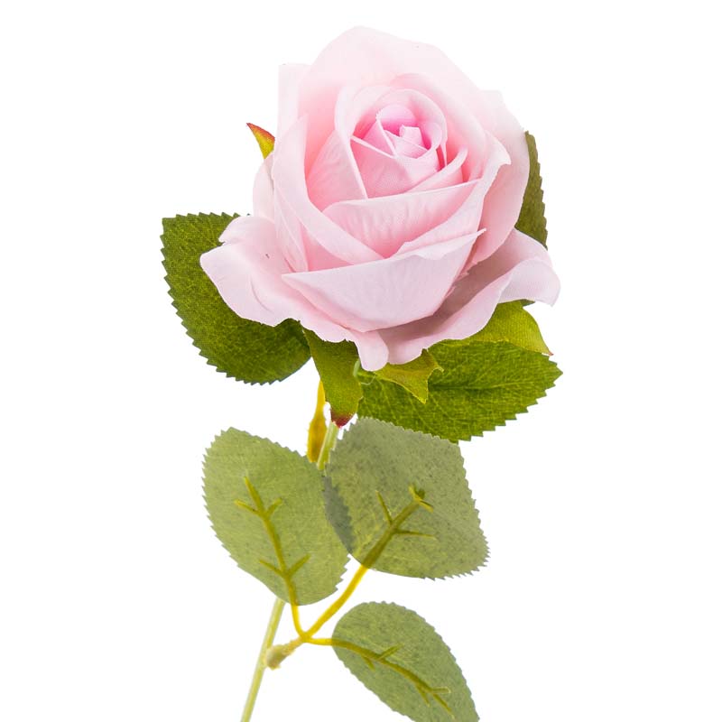 Цветы искусственные FloDecor Роза 51см, цвет розовый