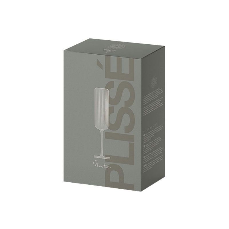 Набор бокалов для шампанского Pozzi Milano 1876 Modern Classic 200мл 2шт, серый