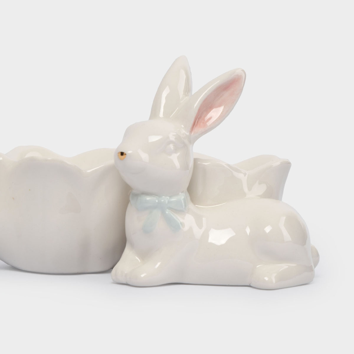 Блюдо пасхальное Anna Lafarg Пасха Золотая Кролики с цветами