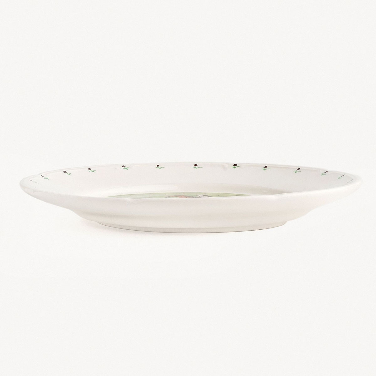 Тарелка закусочная Дымов Керамика Огород Уткина Деревня