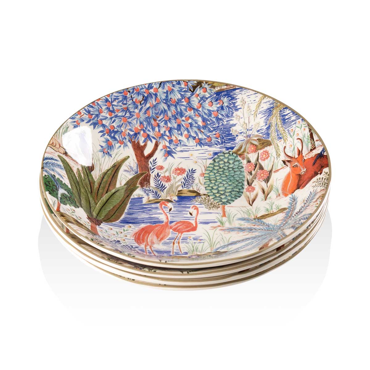 Набор тарелок глубоких Gien Le Jardin Du Palais 22см, 4шт