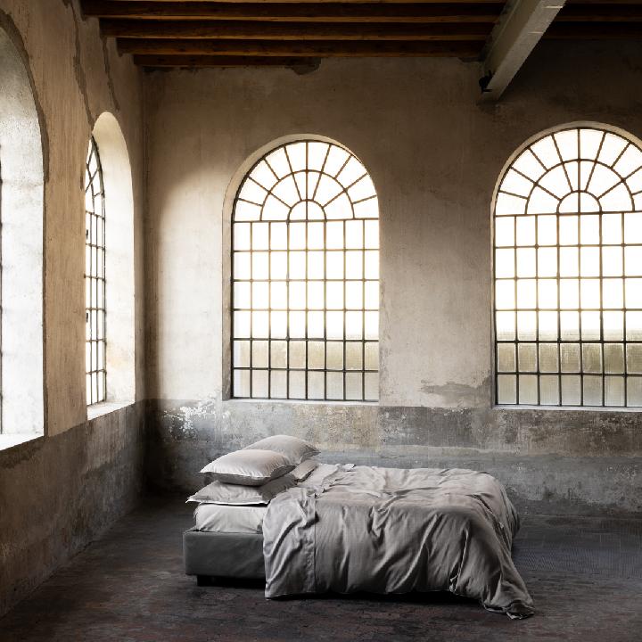 Комплект постельного белья евро Emanuela Galizzi Mikado 2552, темно-серый