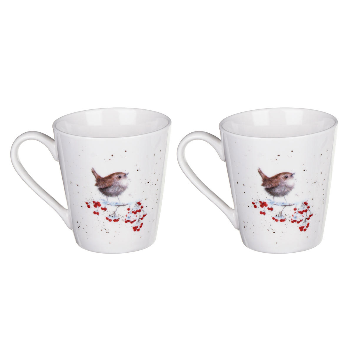 Набор кружек на подносе Royal Worcester’s Wrendale Designs Птицы 2шт