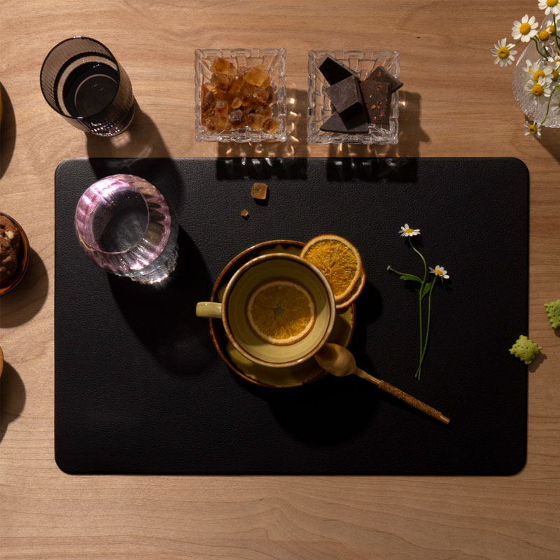 Салфетка сервировочная Zapel Eco Leather dark grey