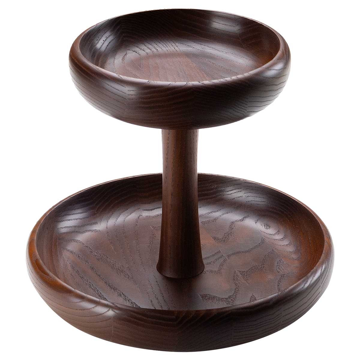 Менажница двухъярусная Platano Венеция Темная 25х25х22см