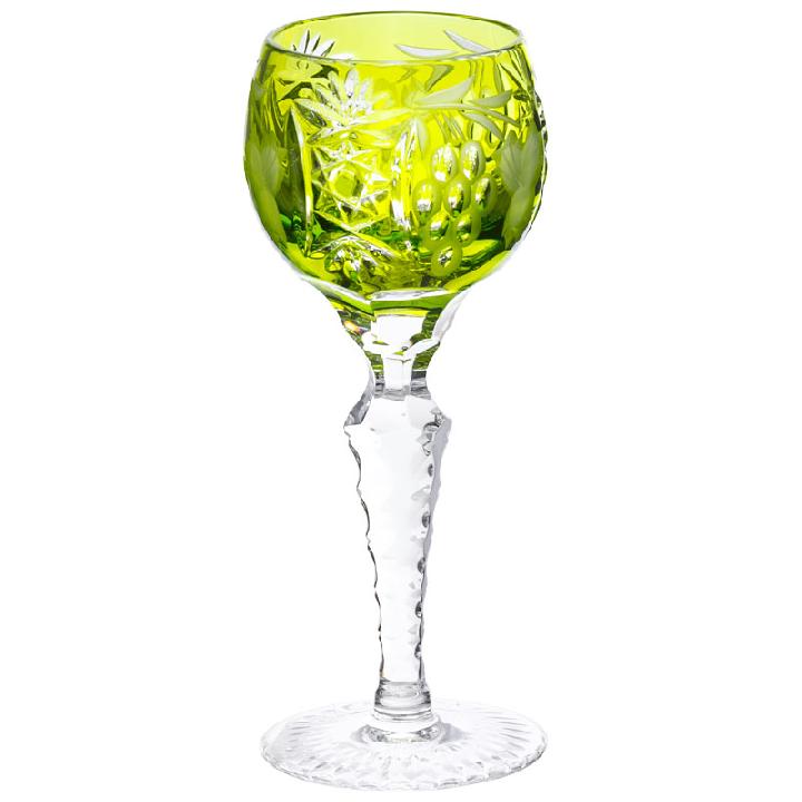 Рюмка для ликера Ajka Crystal Grape 60мл, цвет светло-зеленый