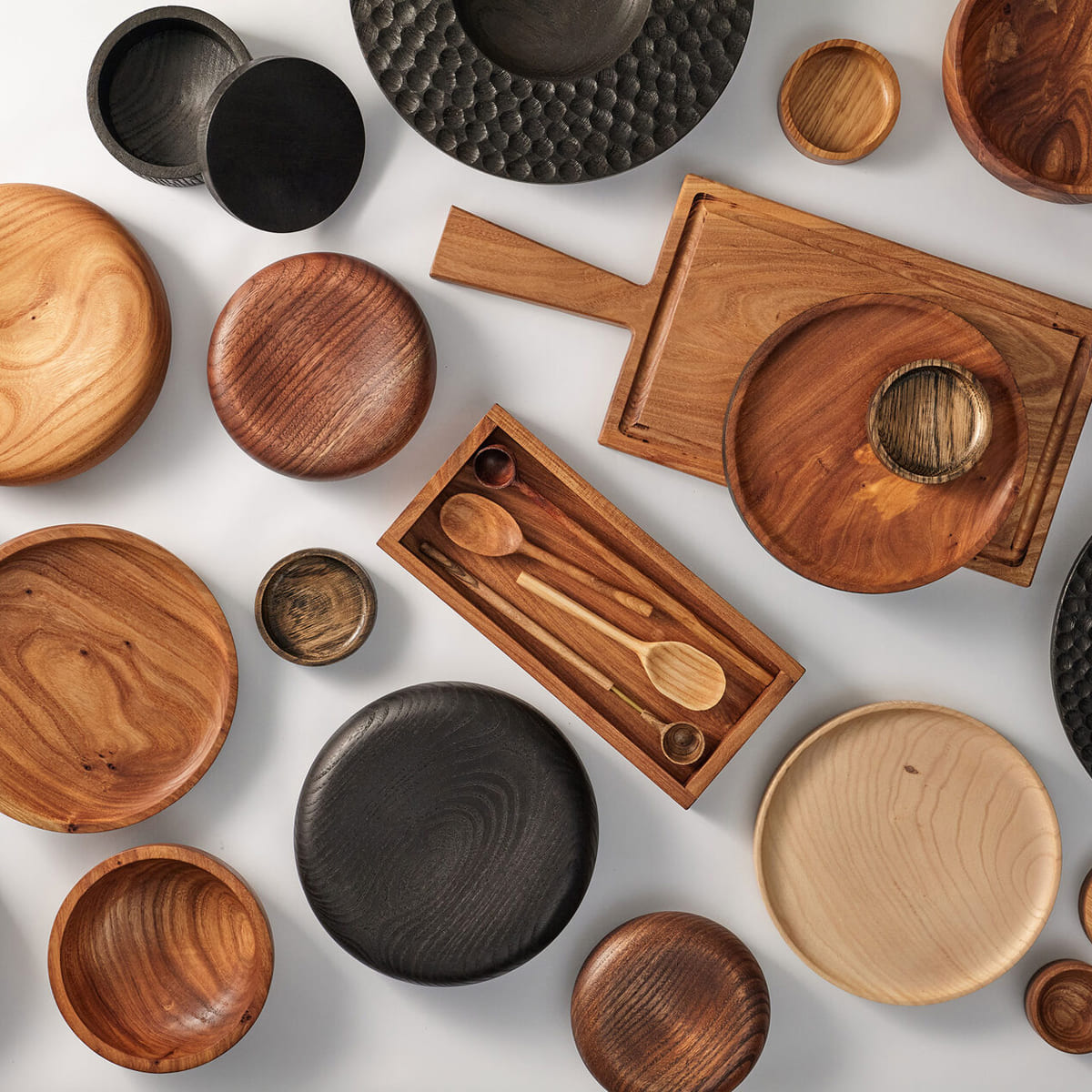 Тарелка с обожженным бортиком 20см Kenai Ceramics Wood