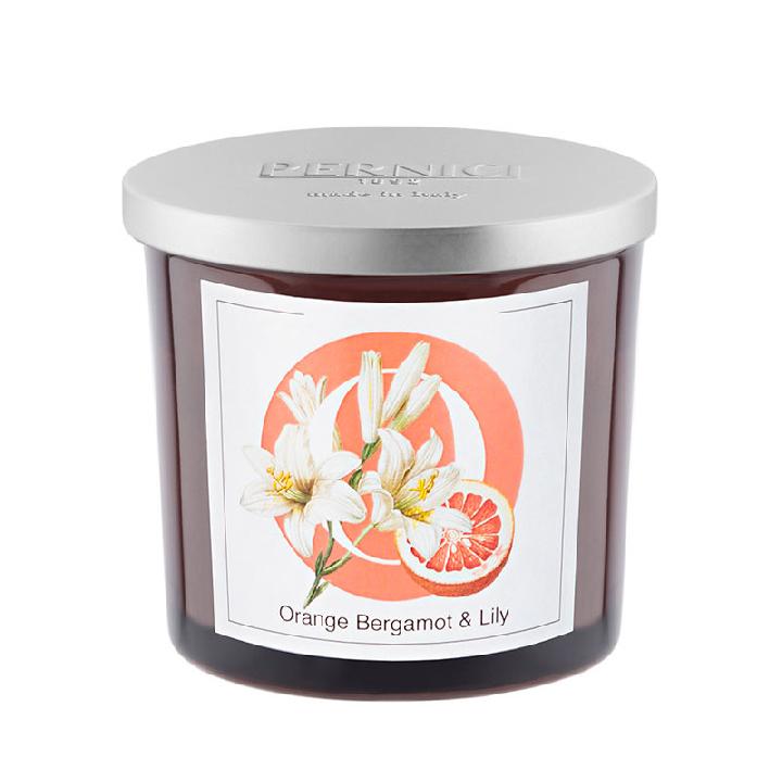 Свеча ароматическая Pernici Elementi. Апельсин бергамот и и Лилия