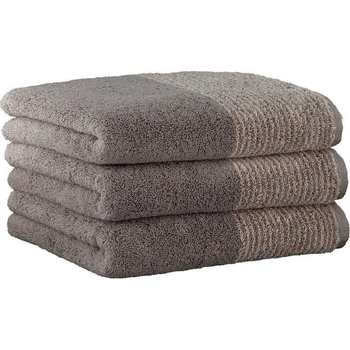 Полотенце махровое Cawo Two-Tone 50x100см, графит