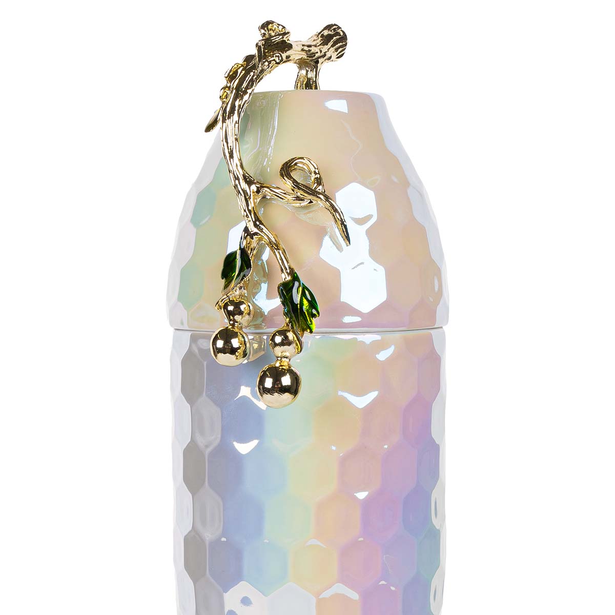 Ваза с крышкой Garda Decor 16x12x33см