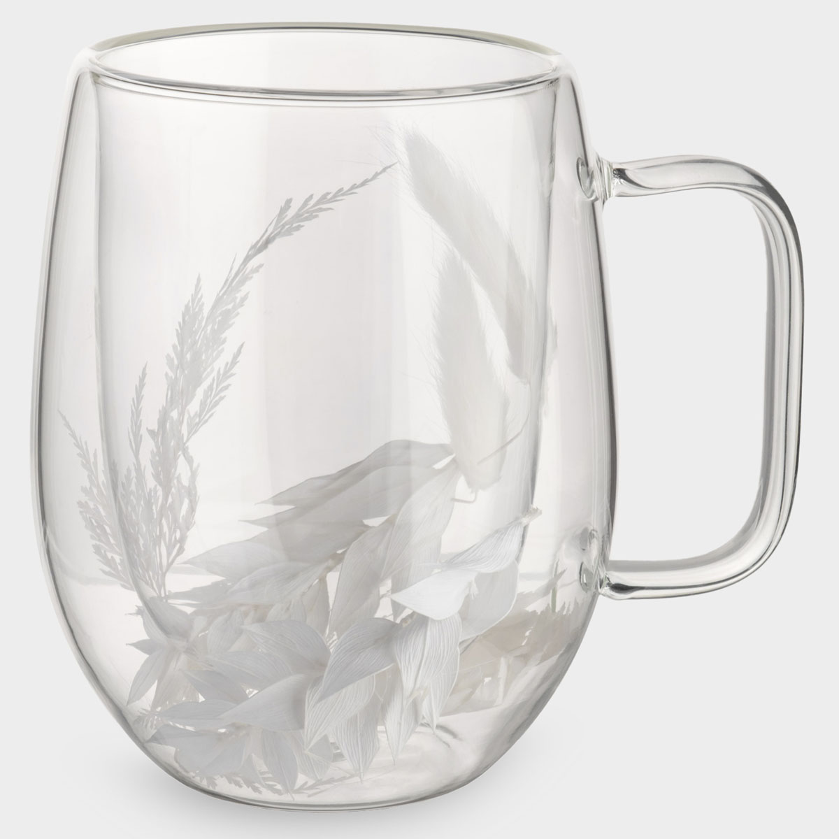 Кружка с сухоцветами внутри Anna Lafarg Нежные Цветы