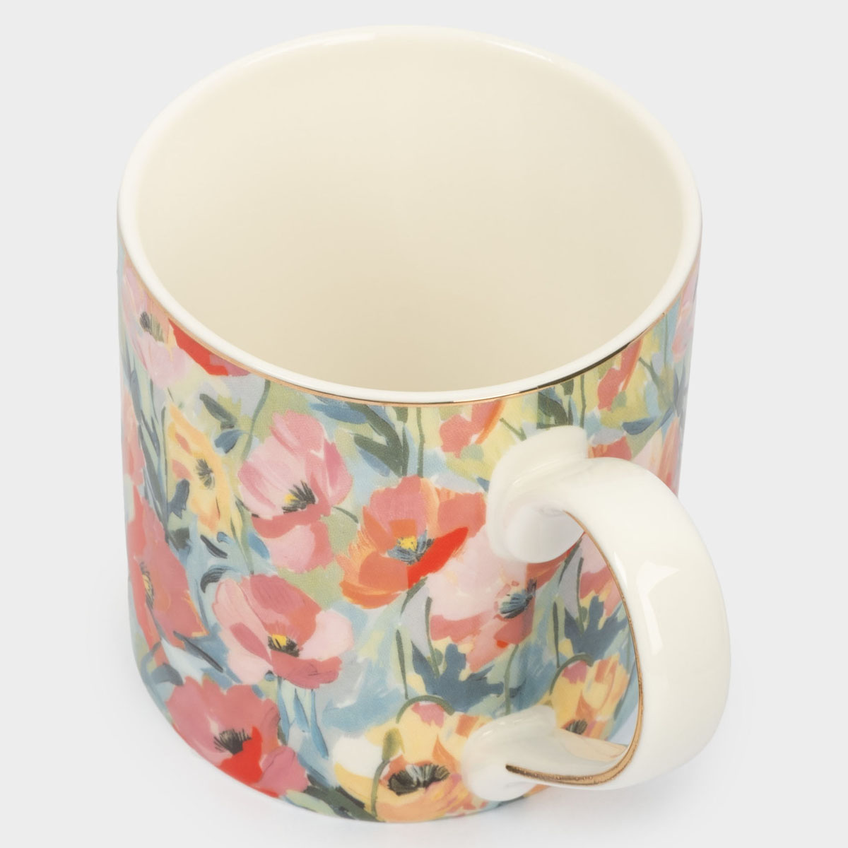 Кружка Anna Lafarg Бабочки Акварельные цветы