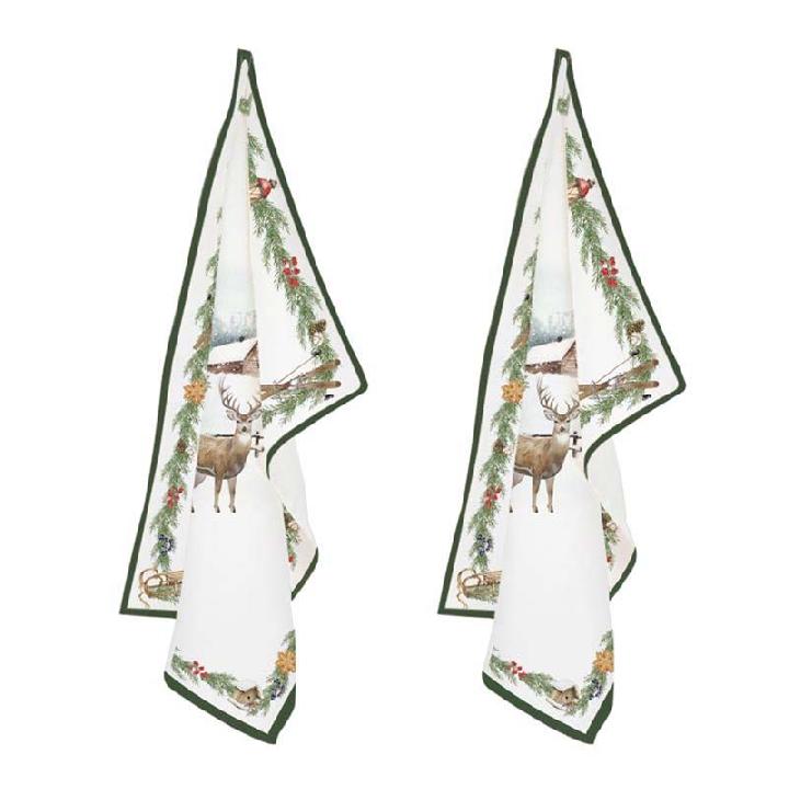 Комплект кухонных полотенец Easy life White Forest