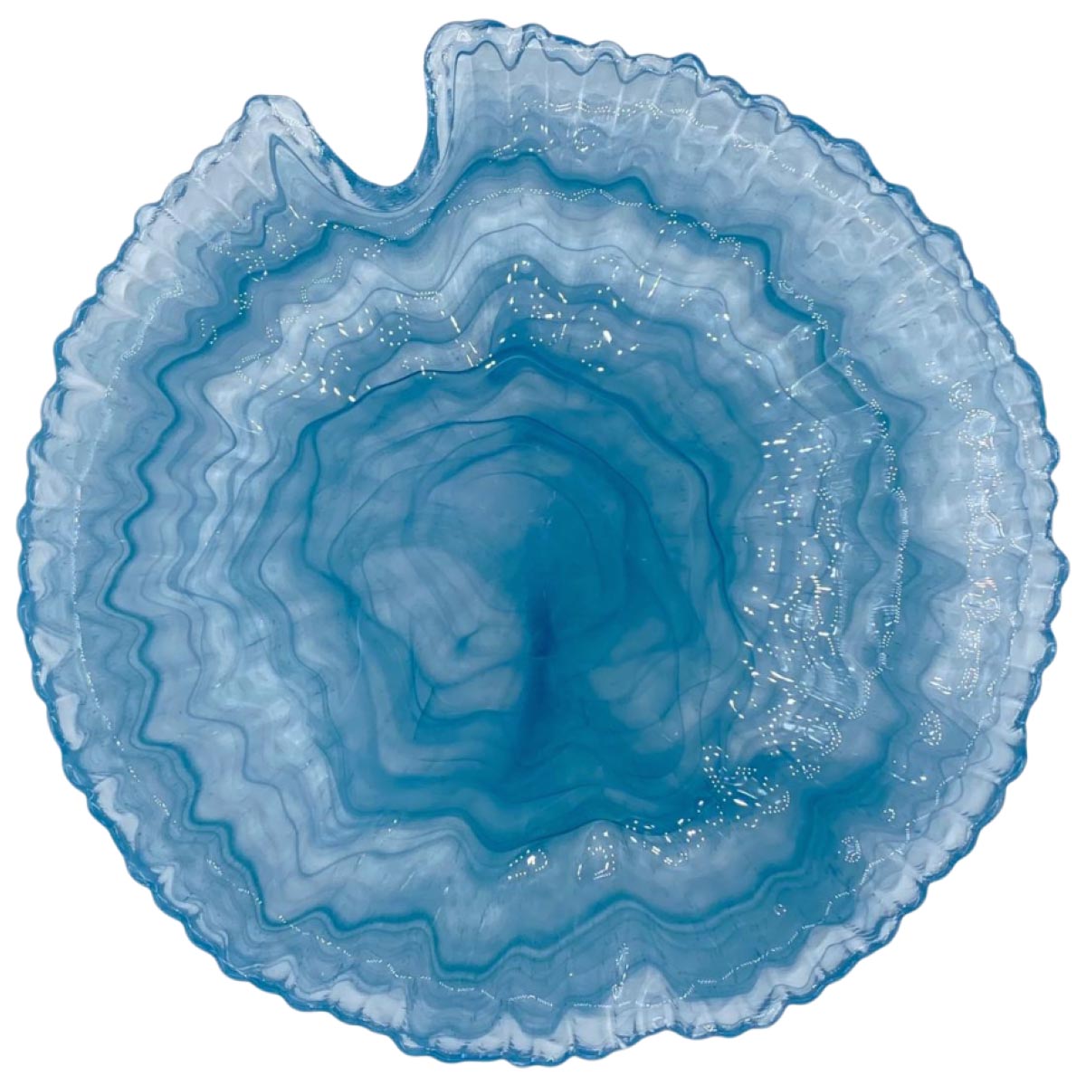 Тарелка плоская 24см Kenai Ceramics PuraSangre, цвет голубой