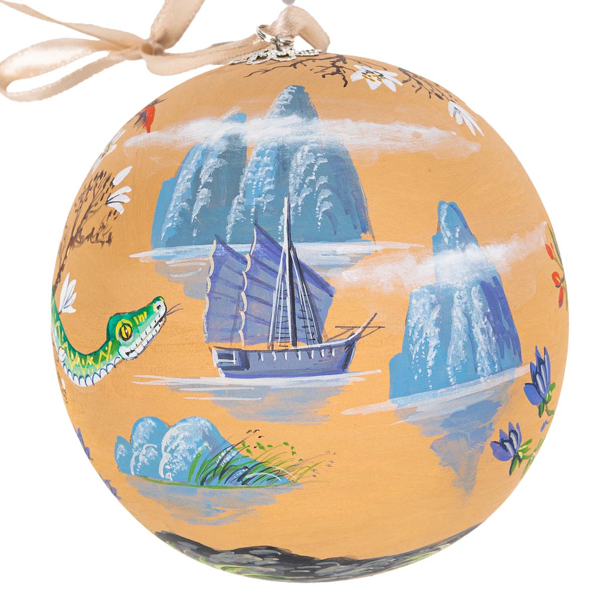 Шар Мануфактура подарков Змея желтый фон