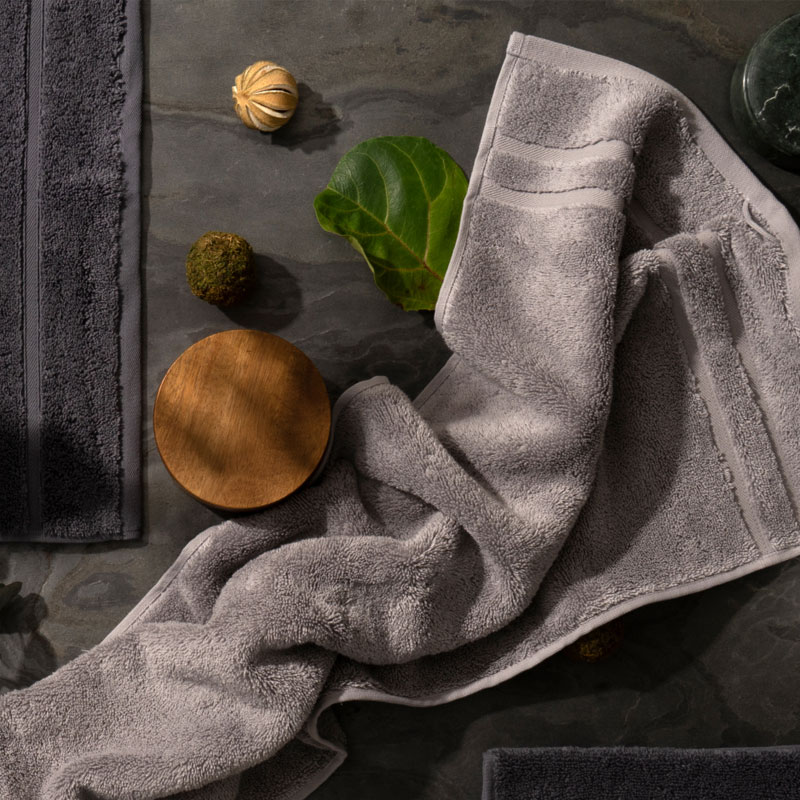 Полотенце махровое Pappel Cirrus/S 30x50, цвет темно-серый