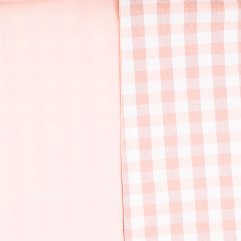 Комплект постельного белья евро Pappel, розовая клетка