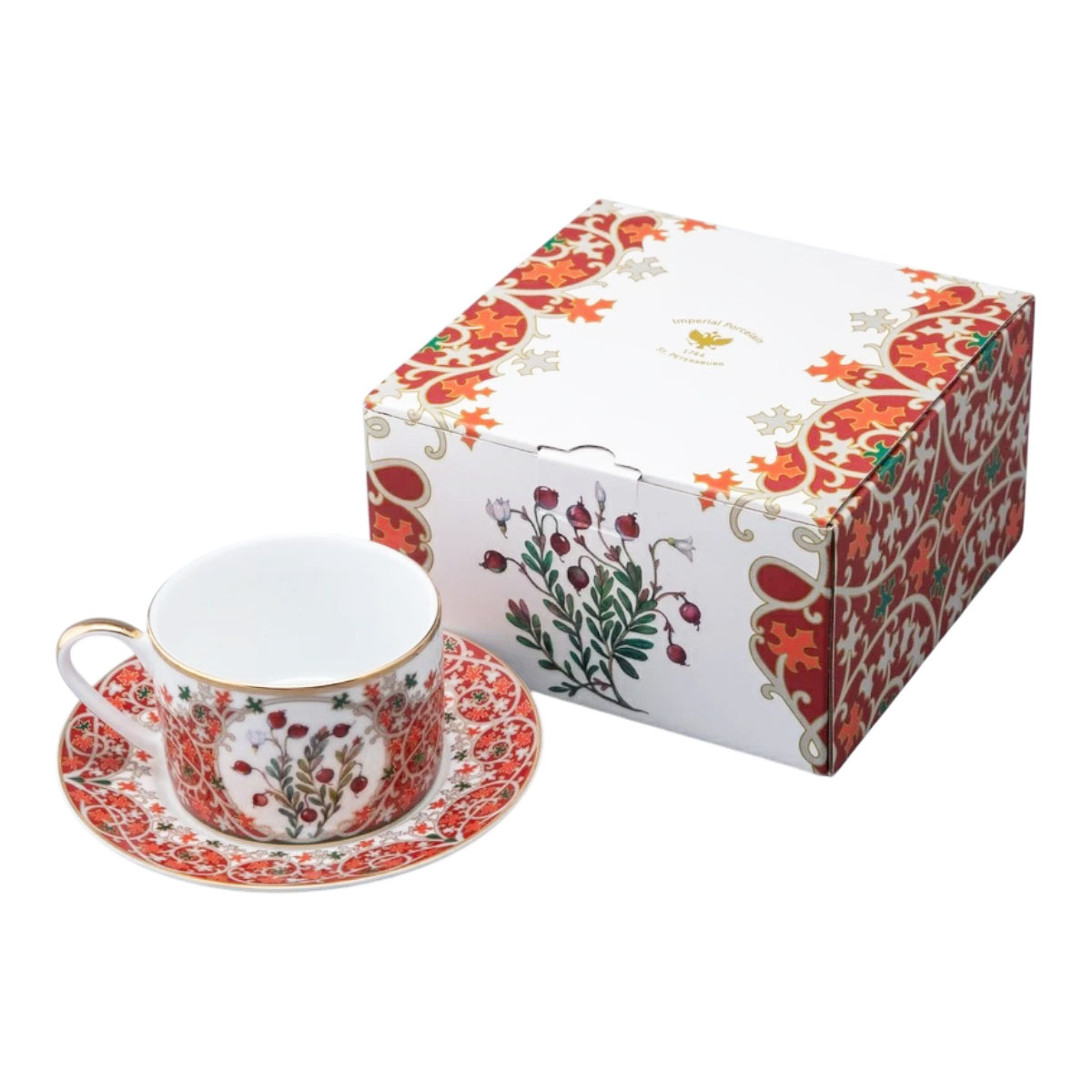 Пара чайная ИФЗ Цветы и ягоды России. Клюква заповедная