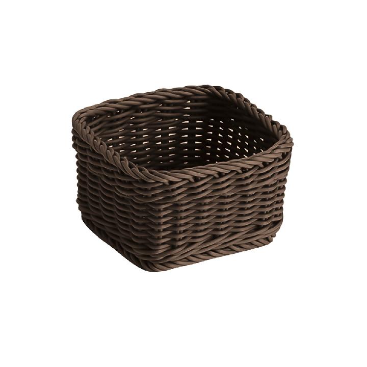 Плетеная корзинка Esprado Costura 14x14x8см, цвет коричневый