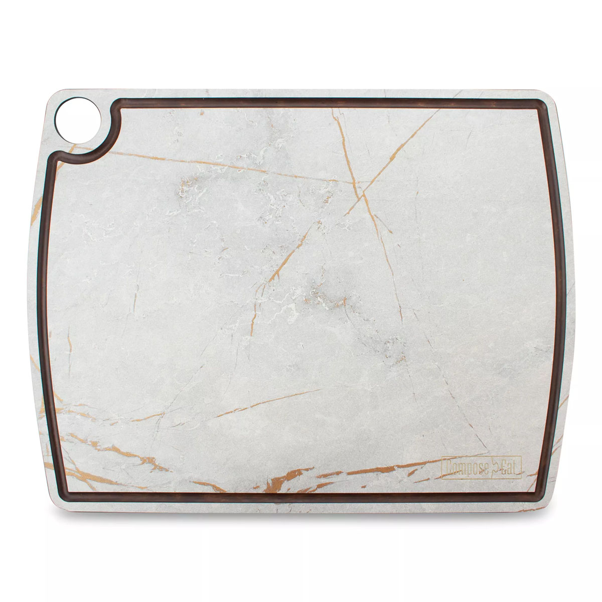 Доска разделочная c желобом ComposeEat Мраморный Грейс 36х28см