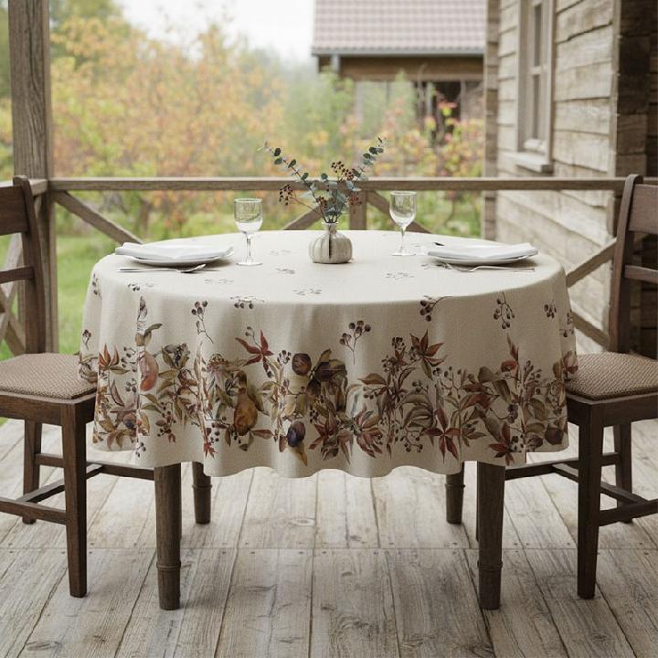 Скатерть круглая Pappel Hilarie 180см