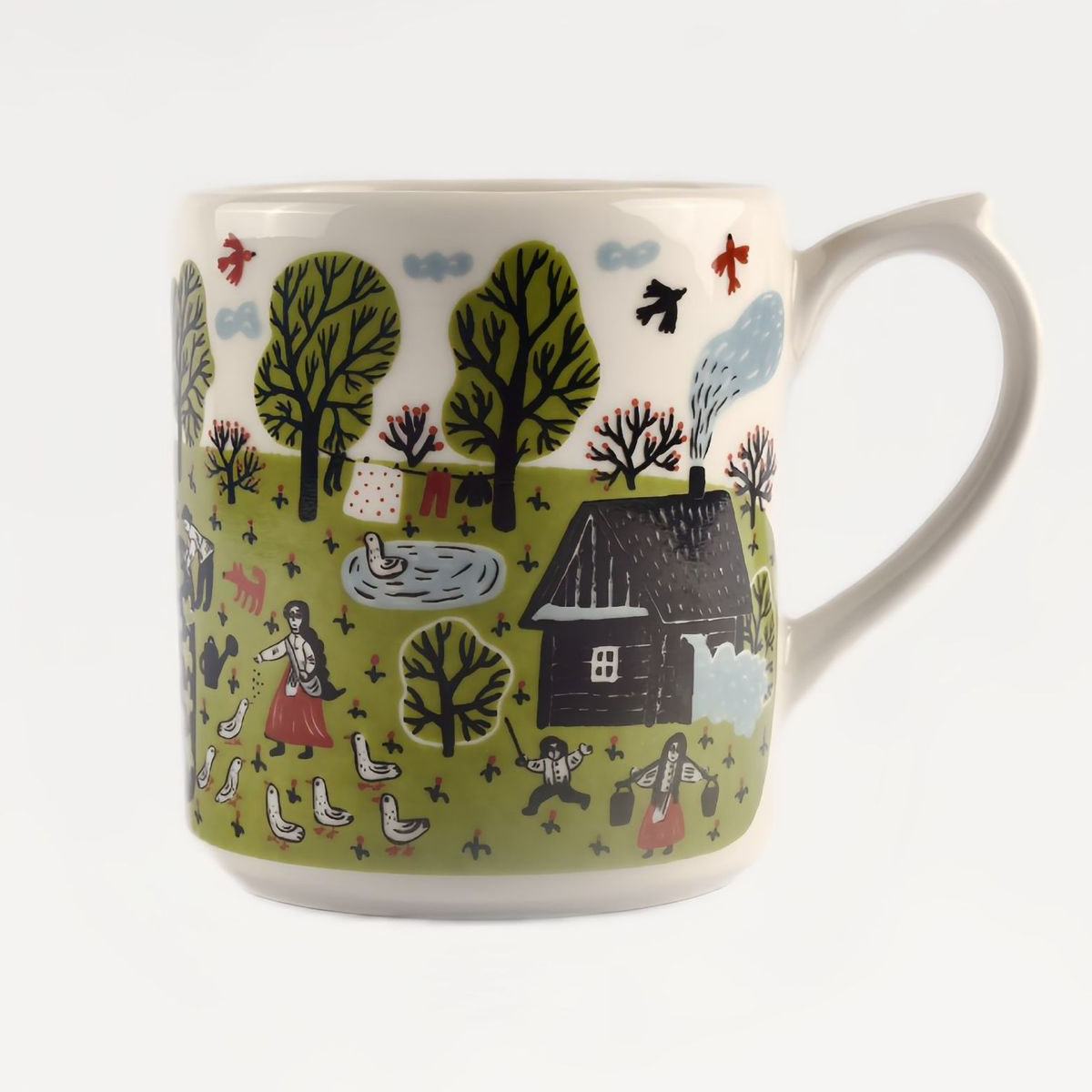 Кружка Дымов Керамика Суздаль. Огород Уткина Урожай